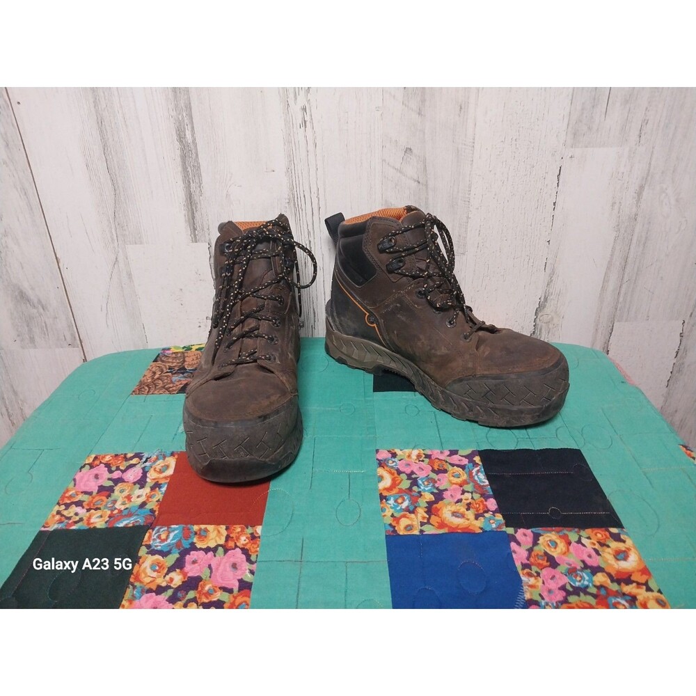 Timberland Pro Mens Summit 6” A225Q Brown Composite Toe Work Boots Size 8.5 M